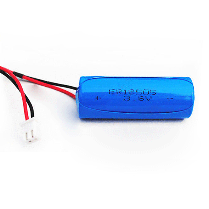 Li-SOCl2 Battery A ER18505 3.6V 4000mAh  Primary Lithium Battery with wires/connector